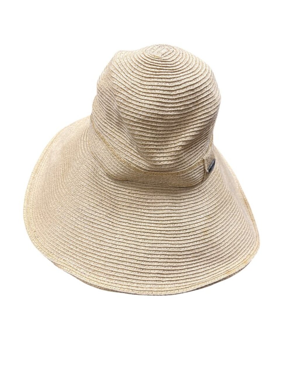 Seala womens handcrafted tan paper outdoor casual hat SKU 10-641